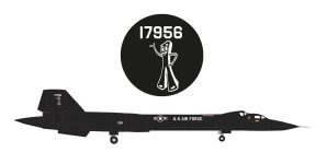 Herpa 573290 - 1:200 - U.S. Air Force Lockheed SR-71B Blackbird - 9th SRW Gumby